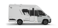 Carado motorhome, right-side view on a white background