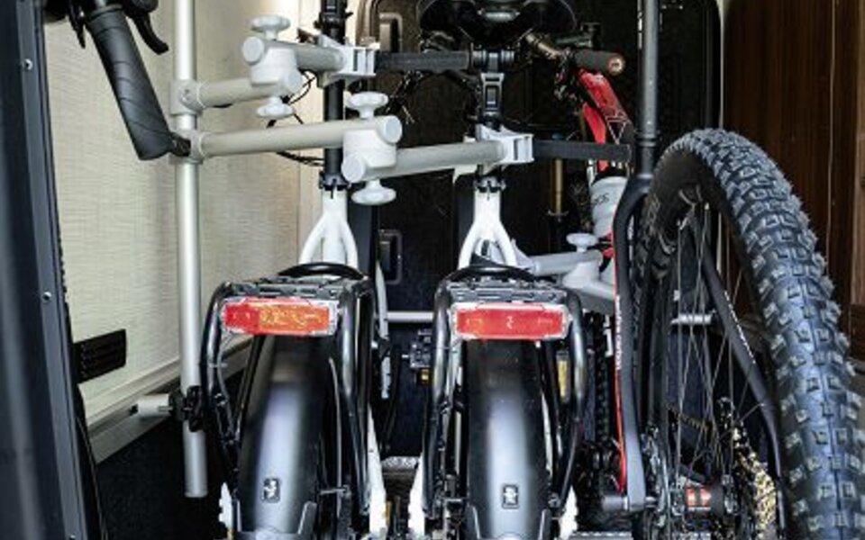Bike Carrier for 2 Bicycles - Fiat version (vehicles WITH platform in the garage)