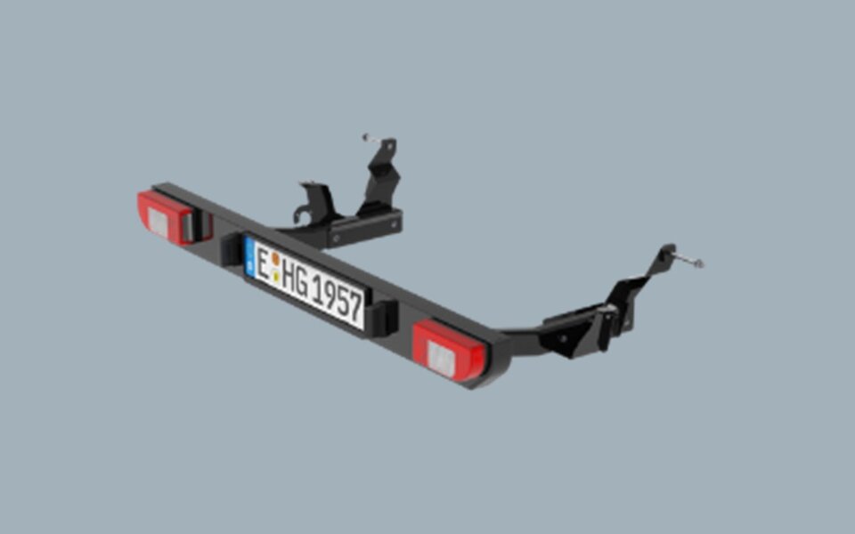 Number and light Bar Mercedes GFK-Feder